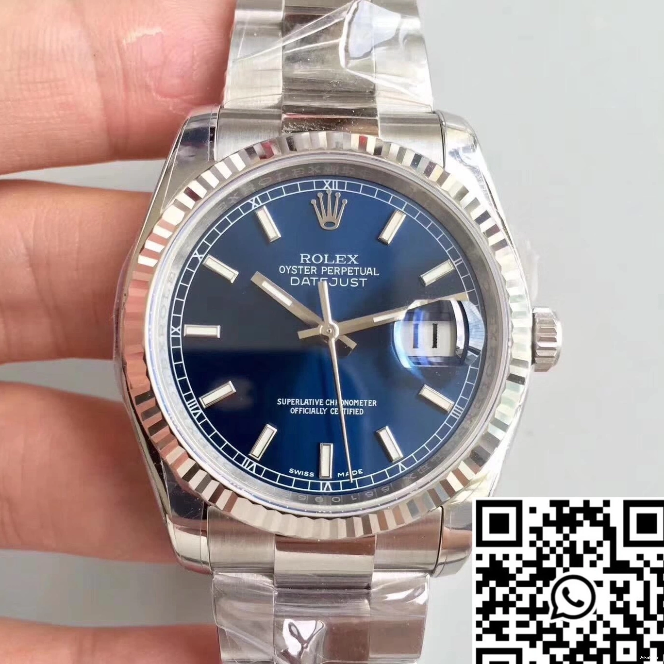 Dial Factory Datejust Rolex 116234 V2 AR Blue 36mm 1219